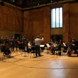 recording at Snape Maltings, with the Marian Consort & the Berkeley Ensemble