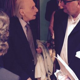 with Joseph Horovitz - Horovitz 90th birthday concert, Cadogan Hall, London - July 2016