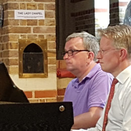 duetting with Matthew Hough, London, July 2017