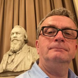 before conducting a concert in the Brahms Saal, Musikverein, Vienna, Dec 2018