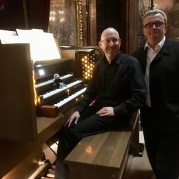 With organist Edward Kemp - Luck, St Stephen's Basilica - Budapest, May 2019