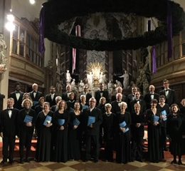 with the Addison Chamber Choir, Michaelskirche - Vienna, December 2019